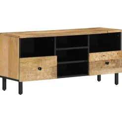 vidaXL Tv-bänk 100x33x46 cm massivt mangoträ