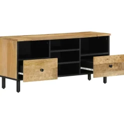 vidaXL Tv-bänk 100x33x46 cm massivt mangoträ