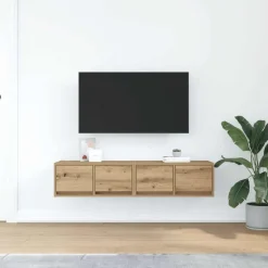 Best vidaXL TV-bänkar 2 st hantverksmässig ek 60x31x25,5 cm konstruerat trä artisan ek