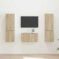 vidaXL TV-bänkset 5 pcs Sonoma-ek Konstruerat trä