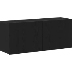 vidaXL TV-bänkset Svart Ek 100 x 30 x 41 cm Konstruerat trä