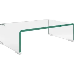 vidaXL TV-bord klarglas 40x25x11 cm