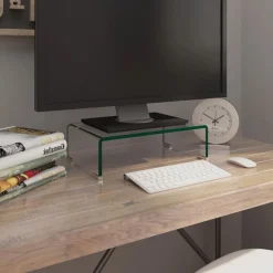 vidaXL TV-bord klarglas 40x25x11 cm
