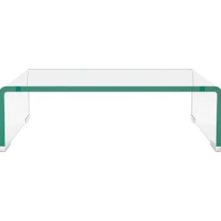 vidaXL TV-bord klarglas 40x25x11 cm