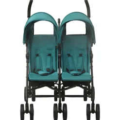 Best vidaXL Tvillingvagn stål Grön