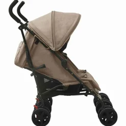 Clearance vidaXL Tvillingvagn stål Taupe