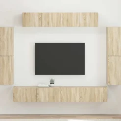 vidaXL TV-skåp 8 pcs Sonoma-ek Sonoma ek