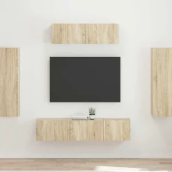vidaXL TV-skåp 5 pcs Sonoma-ek Sonoma ek