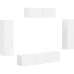 vidaXL TV-skåp 5 pcs Vit