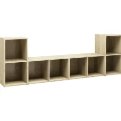 vidaXL TV-skåp 4 st sonoma-ek 72x35x36,5 cm konstruerat trä