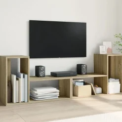vidaXL TV-skåp 2 st sonoma-ek 75x30x50 cm konstruerat trä