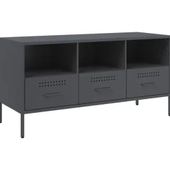 vidaXL TV-skåp antracit 100,5x39x50,5 cm stål