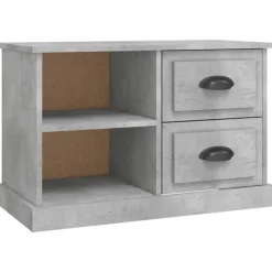 Hot vidaXL TV-skåp 73x35,5x47,5 cm konstruerat trä Betonggrå