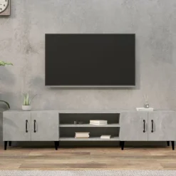 vidaXL TV-skåp betonggrå 180x31,5x40 cm konstruerat trä