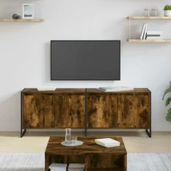 vidaXL TV-skåp Rökek 140 x 36 x 49,5 cm Konstruerat trä