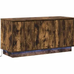 vidaXL TV-skåp Rökt ek 100 x 38 x 49 cm Konstruerat trä