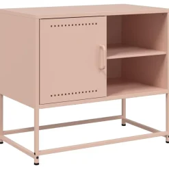 vidaXL TV-skåp rosa 68x39x60,5 cm stål