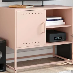 vidaXL TV-skåp rosa 68x39x60,5 cm stål