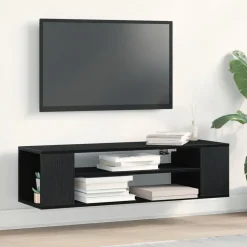 Online vidaXL TV-skåp 100 x 30 x 26,5 cm Konstruerat trä Svart ek