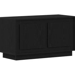 vidaXL TV-skåp 80 x 35 x 45 cm Konstruerat trä Svart ek