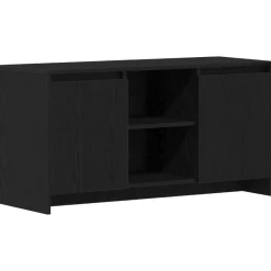 Best vidaXL TV-skåp 102 x 37,5 x 52,5 cm Konstruerat trä Svart ek