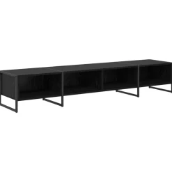 Clearance vidaXL TV-skåp 170.5 x 36 x 30.5 cm Konstruerat trä Svart ek