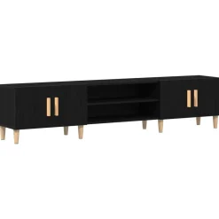 Discount vidaXL TV-skåp 180 x 31,5 x 40 cm Konstruerat trä Svart ek