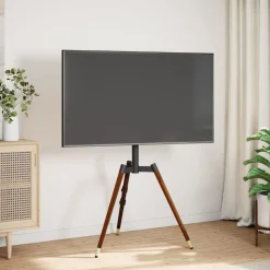 Best vidaXL Tv-stativ för 37-65 tums skärm max VESA 400x400 mm 40kg Mörkbrun