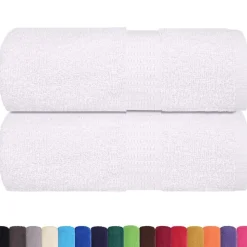vidaXL Tvättlappar FROGN 2 st vit 15x21 cm 360 gsm