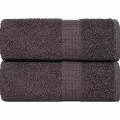 vidaXL Tvättlappar FROGN 2 st antracit 15x21 cm 360 gsm