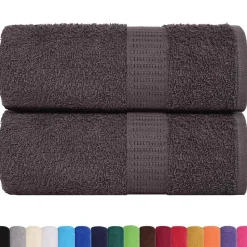 vidaXL Tvättlappar FROGN 2 st antracit 15x21 cm 360 gsm