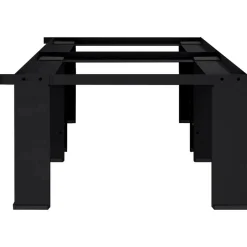 Clearance vidaXL Tvättmaskin Pedestal 2 pcs 127 x 54,5 x 32,5 cm Stål Svart