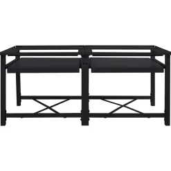 Online vidaXL Tvättmaskin Pedestal 2 pcs 120 x 56 x 52 cm Stål Svart
