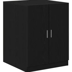 vidaXL Tvättmaskinskåp Svart Ek 70,5 x 71,5 x 91,5 cm Konstruerat trä