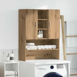 vidaXL Tvättmaskinsskåp artisan ek 70,5x25,5x90 cm