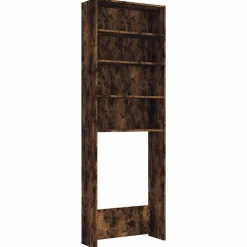Sale vidaXL Tvättmaskinsskåp 64x24x190 cm Rökfärgad ek