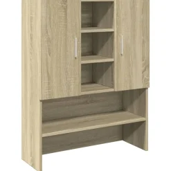 Clearance vidaXL Tvättmaskinsskåp sonoma-ek 70,5x24x90 cm Sonoma ek