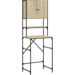 Hot vidaXL Tvättmaskinsskåp sonoma-ek 68x48,5x194 cm Sonoma ek