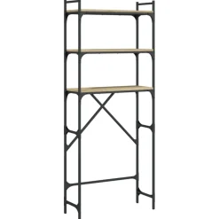 Discount vidaXL Tvättmaskinsskåp sonoma-ek 67x25x163 cm konstruerat trä Sonoma ek