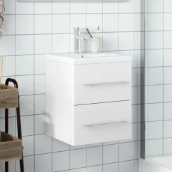Clearance vidaXL Tvättställ med underskåp Vit