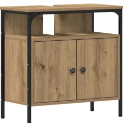 vidaXL Tvättställsskåp artisan ek 60x30x60 cm konstruerat trä