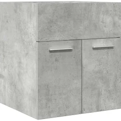 vidaXL Tvättställsskåp betonggrå 41x38,5x46 cm konstruerat trä