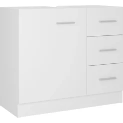 vidaXL Tvättställsskåp vit 63x30x54 cm konstruerat trä