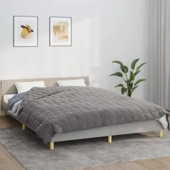 vidaXL Tyngdtäcke grå 200x200 cm 13 kg tyg