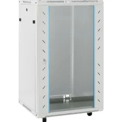 Outlet vidaXL 18U Nätverksskåp 19" IP20 60x60x100 cm Grå