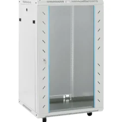 Best vidaXL 18U Nätverksskåp med svänghjul 19" IP20 60x60x100 cm Grå