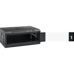 Outlet vidaXL 4U Nätverksskåp väggmonterat 19" IP20 53x40x21 mm Svart