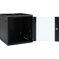 vidaXL 12U Nätverksskåp väggmonterat 19" IP20 600x600x640 mm