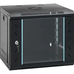 vidaXL 9U väggmonterat nätverksskåp 19" IP20 53x40x45 cm