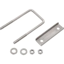 Hot vidaXL U-koppling för staketstolpe 60x40 mm 25 set Silver